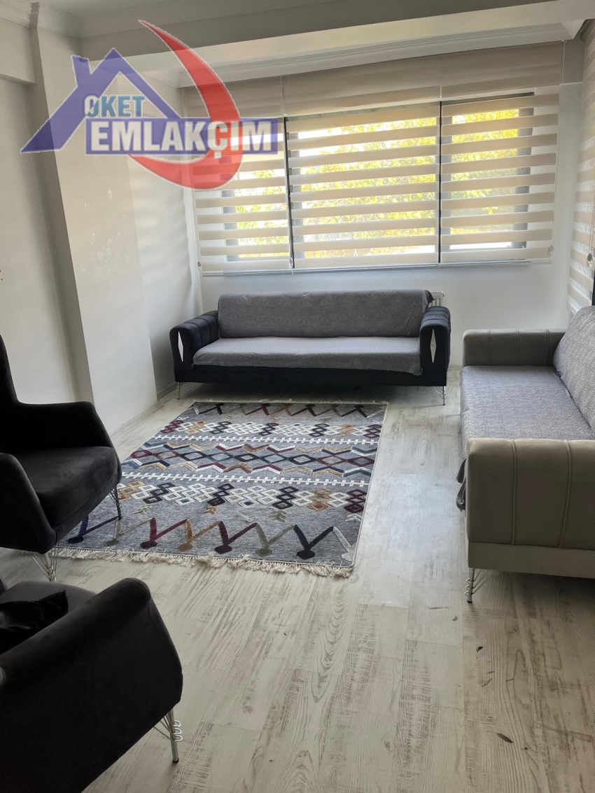 ERDEMİR CAD. ÜSTÜ FULL EŞYALI 2+1 KİRALIK DAİRE