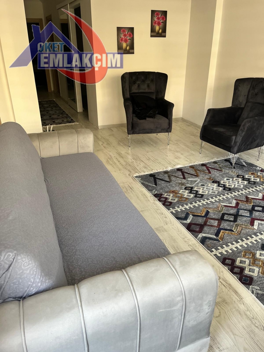 ERDEMİR CAD. ÜSTÜ FULL EŞYALI 2+1 KİRALIK DAİRE